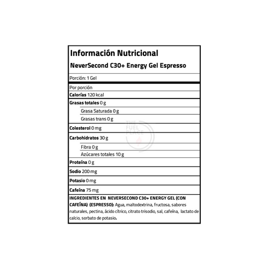 B2B - NeverSecond - C30+ Energy Gel: Espresso