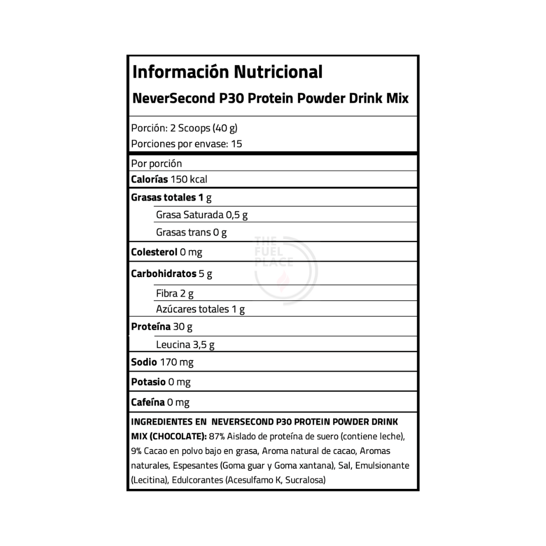 B2B - NeverSecond - P30 Recovery Drink Mix Chocolate