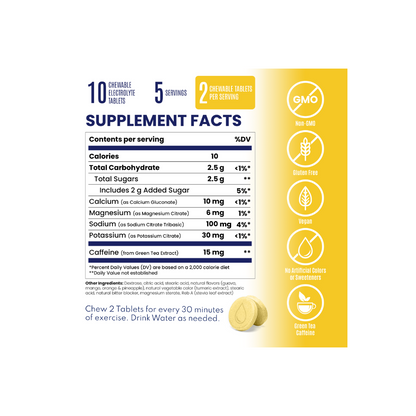 B2B - SaltStick - FastChews+ Tropical Twist Caffeine