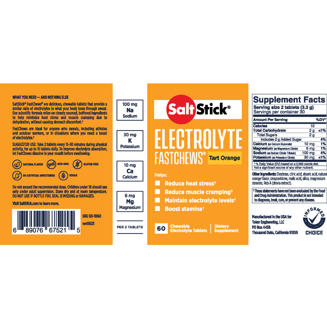 B2B - SaltStick - FastChews Orange