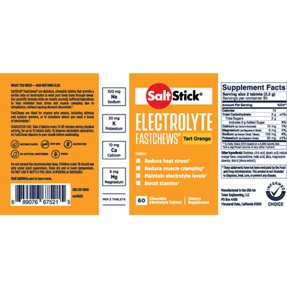 B2B - SaltStick - FastChews Orange