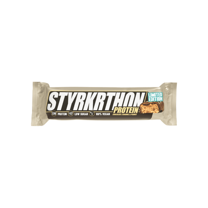 B2B - Styrkr - STYRKRTHON Vegan Protein Bar Caramel Peanuts and Chocolate  (3 Pack)