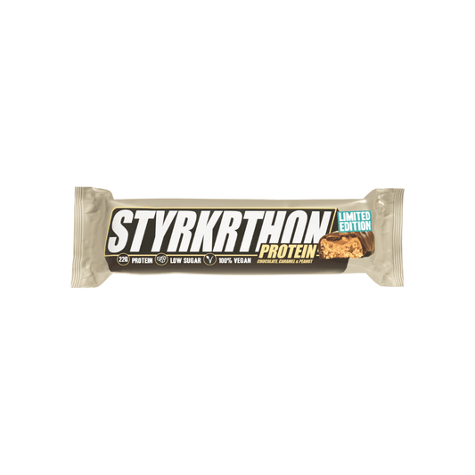 B2B - Styrkr - STYRKRTHON Vegan Protein Bar Caramel Peanuts and Chocolate  (3 Pack)