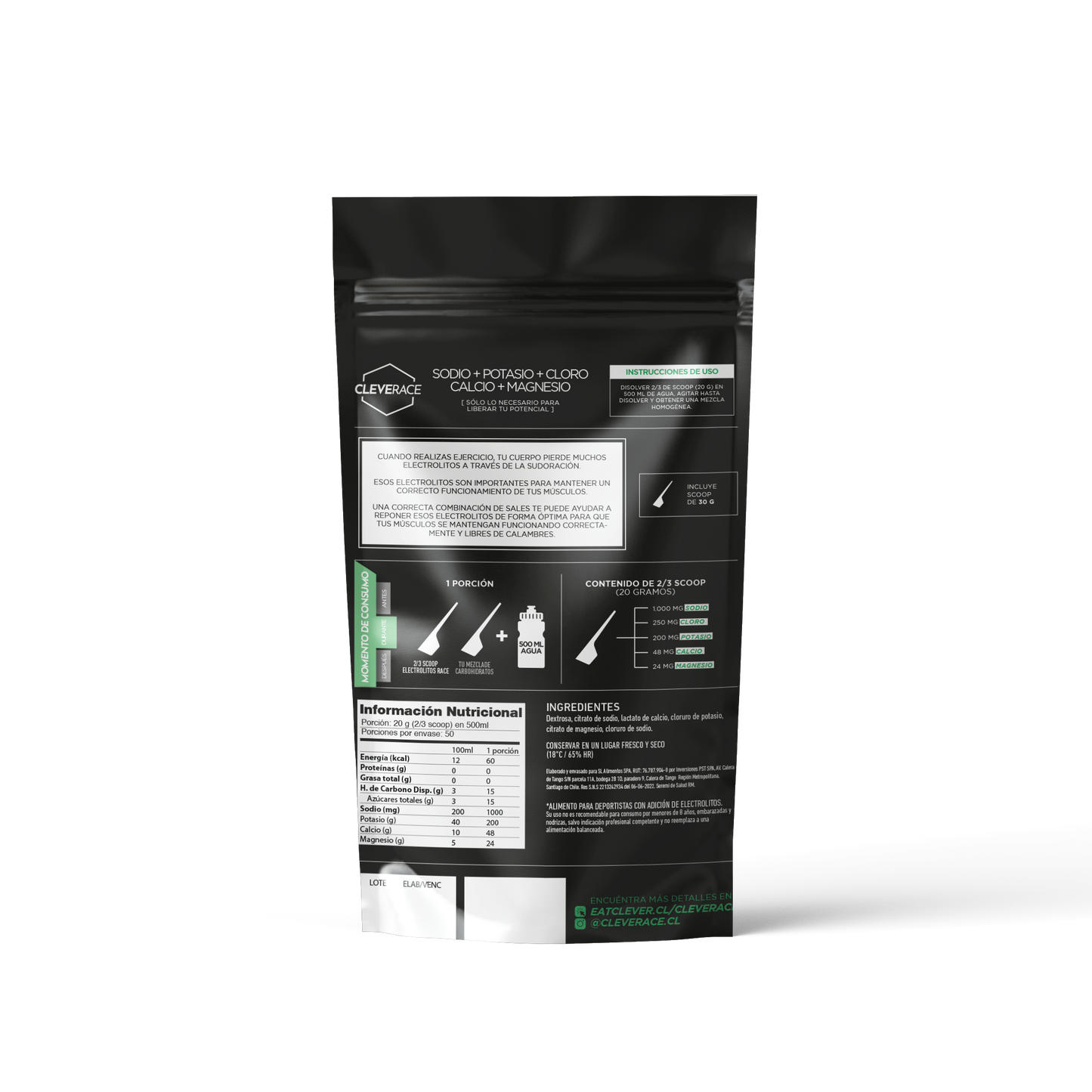 B2B - Cleverace - Electrolitos Race 1000