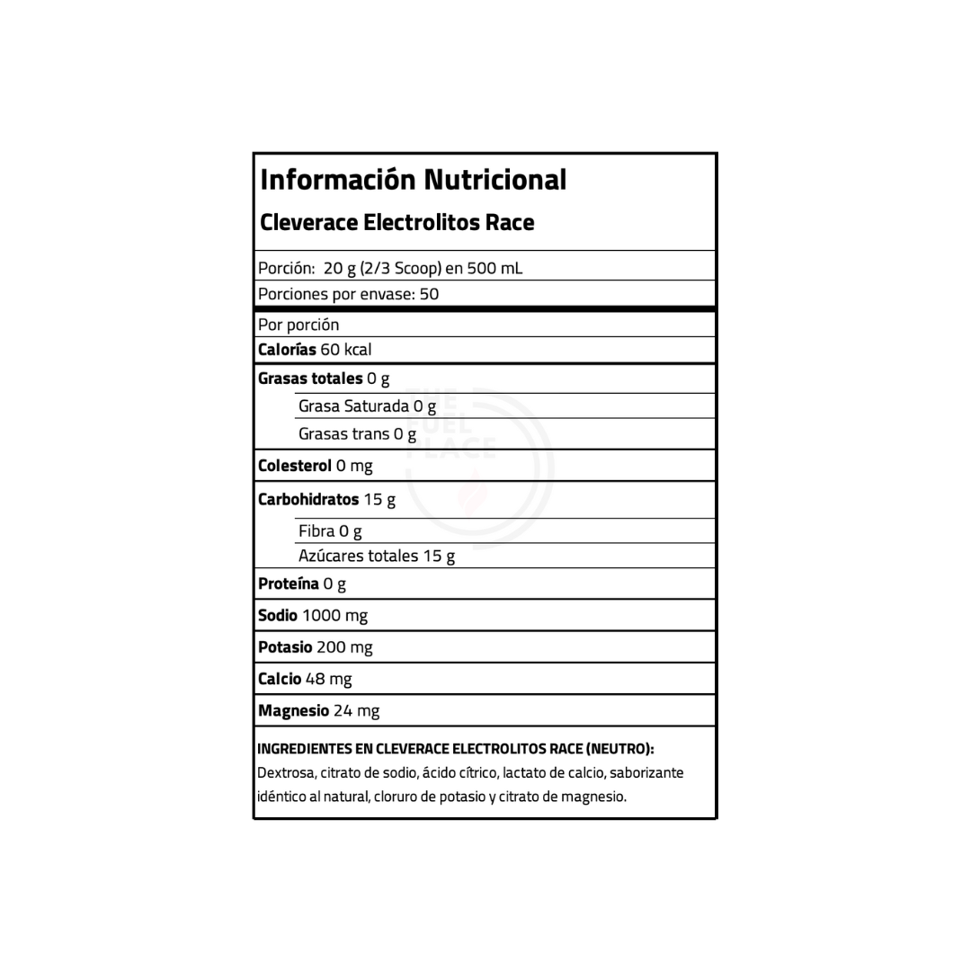 B2B - Cleverace - Electrolitos Race 1000
